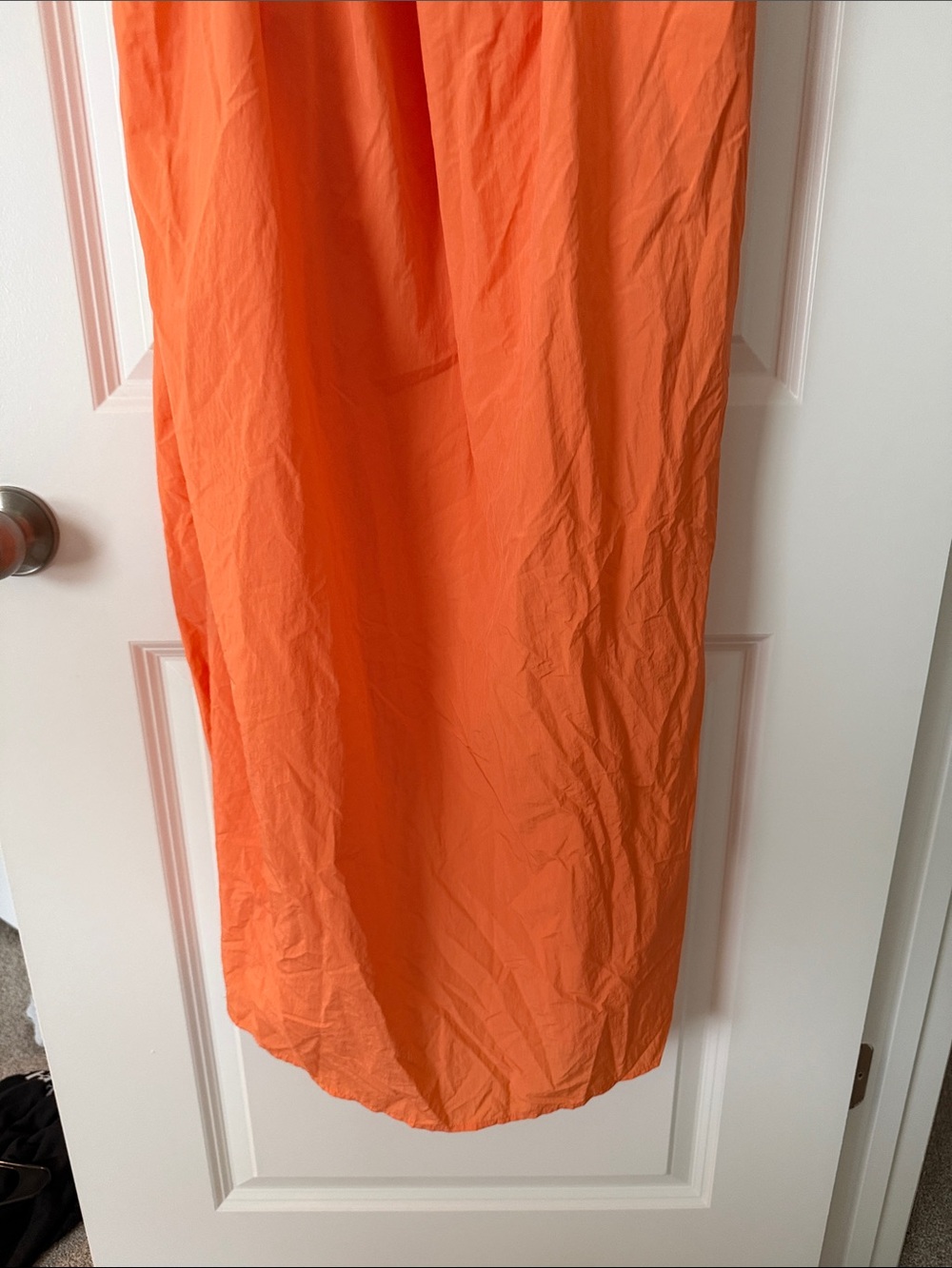Rails Strapless Peach-Orange Maxi Dress with Front Keyhole - Picture 9 of 12